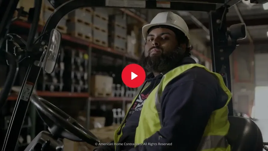 American Home Contractors crew at work, video preview