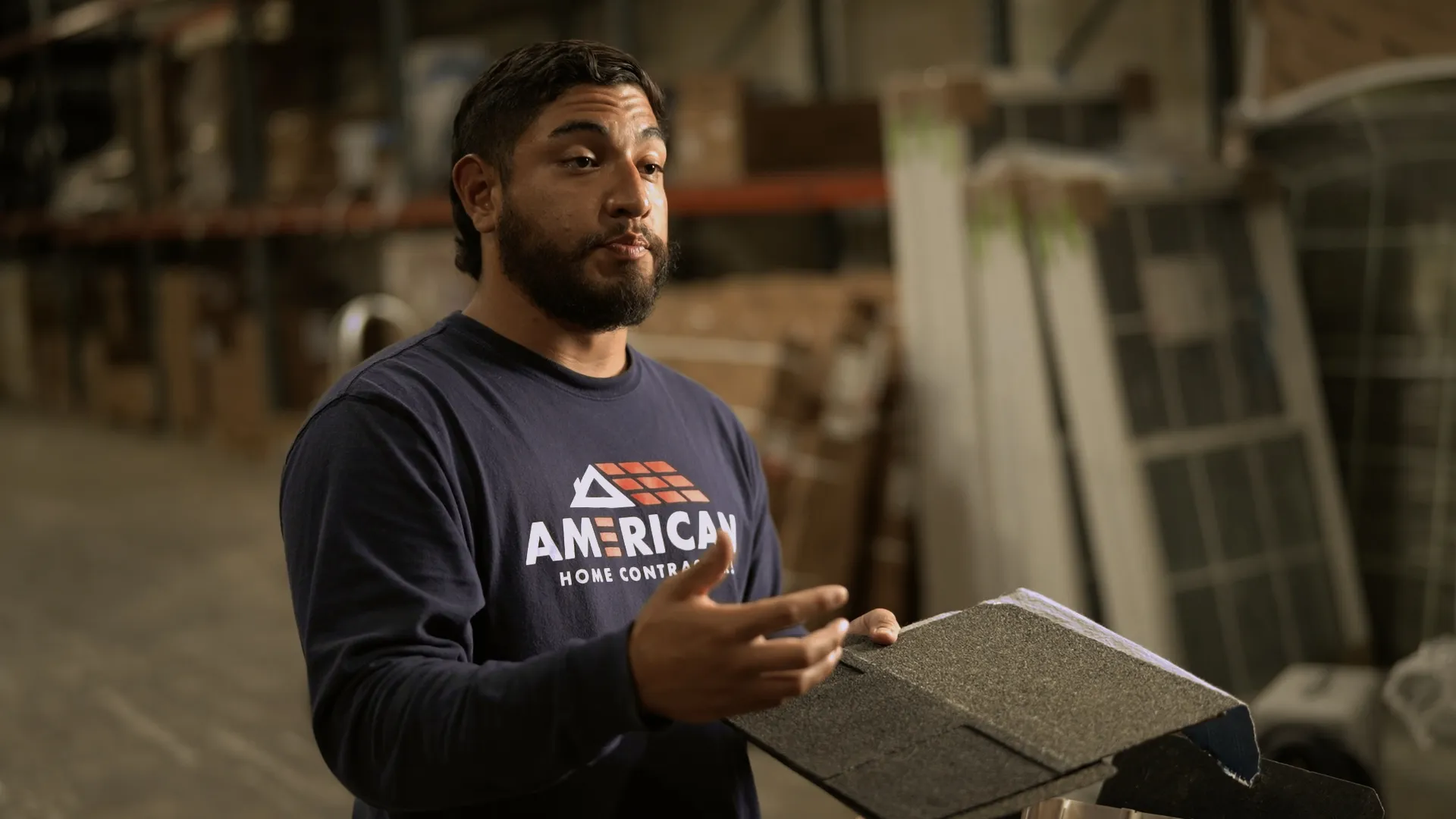 shingle sample explainer by American Home Contractors near Annapolis