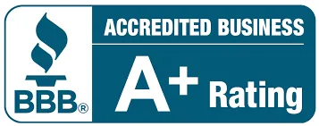 BBB Accredited Business A+ Rating logo, American Home Contractors partner and certification