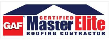 GAF Master Elite Roofing Contractor logo, American Home Contractors partner and certification
