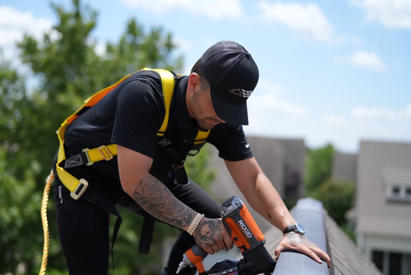 ridge cap nailing by American Home Contractors near Bethesda