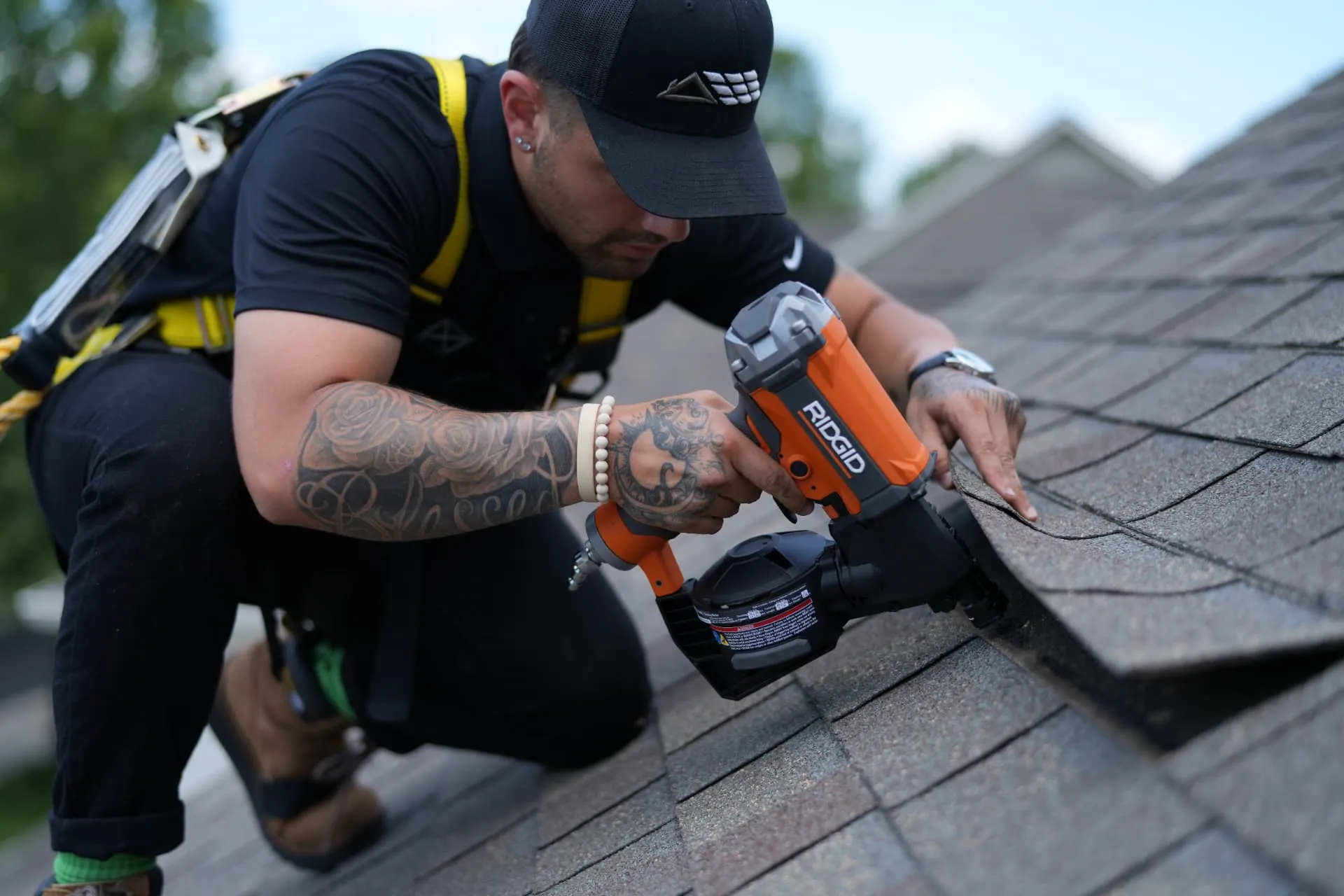 shingle repair nailing by American Home Contractors near Arlington